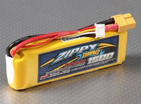 ZIPPY Compact 1500mAh 3S 25C Lipo Confezione