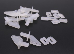 Blocco media su nylon controllo Horn 10pcs