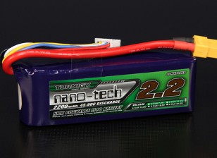 Turnigy nano-tech 2200mah 4S 45 ~ 90C Lipo Confezione