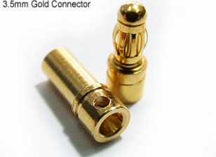 Polymax oro da 3,5 mm Connettori 10 coppie (20PC)