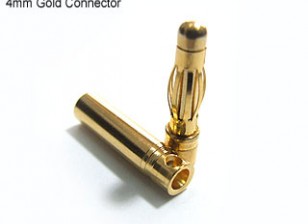 4mm oro connettori 10 paia (20pc)