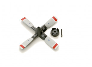 AVIOS C-130 V2 Replacement 6.5x5 4 Blade Std Pitch Propeller w/Backplate & Screw