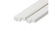 ABS Square Rod 6.0mm x 6.0mm x 500mm White (Qty 5)