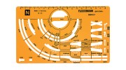 Fleischmann N Gauge Piccolo Track 1/5 Track Stencil