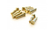4~5mm Universal Low Profile Male Gold Plated Spring Connectors (10pcs)