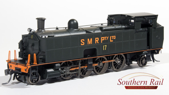 Southern Rail HO Scale South Maitland Railways Class 10 2-8-2 No 17 Steam Locomotive "SMR PTY Ltd" DCC Ready (1982-1987)
