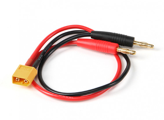 Зарядный кабель ж / Мужской XT60 <-> 4 мм Банановый штекер