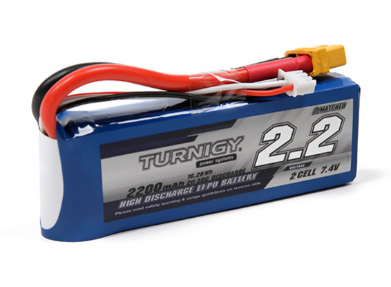 Turnigy 2200mAh 2S 20C Lipo Pack w/XT60