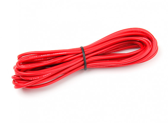Turnigy High Quality 16AWG Silicone Wire 5m (Red)