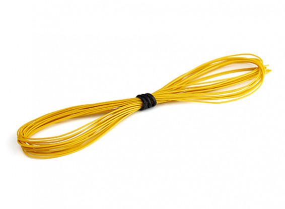 Turnigy High Quality 30AWG Silicone Wire 5m (Yellow)