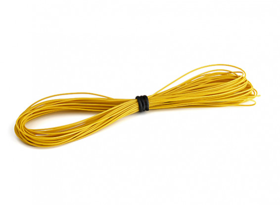 Turnigy High Quality 30AWG Silicone Wire 10m (Yellow)