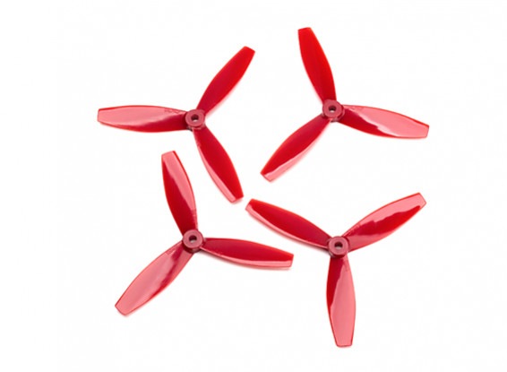 Dalprop "Ultrathin" T5046 3-Blade Propellers CW/CCW Set Red (2 pairs)
