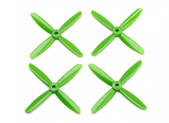 Dalprop Q4045 Bull Nose 4 Blade Propellers CW/CCW Set Green (2 pairs)