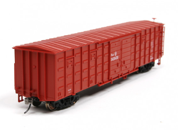 P64K Box Car Brown (4 Pack) HO Scale Type-3