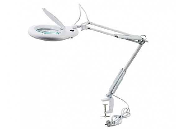 Clamp Mounted Magnifier LED Work Lamp ZD-129A 230V/15W