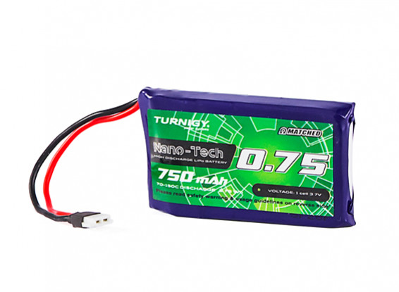 Turnigy Nano-Tech 750mAh 1S 70C Lipo Pack (2pin Molex) (HR Technology)