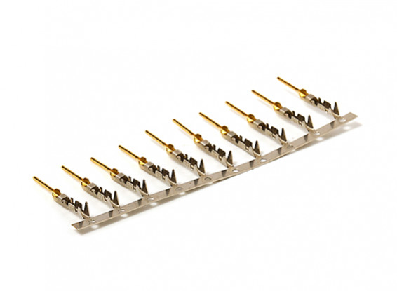 JR Gold Plated Connectors (Male) (10 pcs)