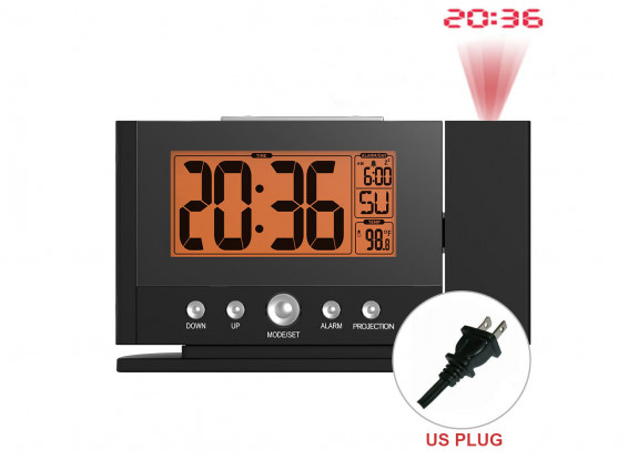 BLADR B0211STB LCD Projector Smart Alarm Clock with  Snooze Temperature  