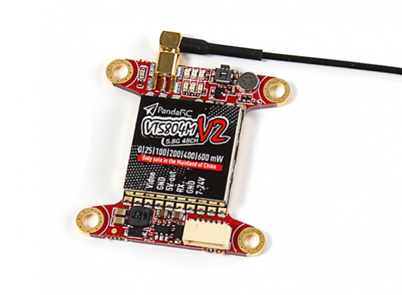 Panda RC VT5804M V2 5.8GHz FPV Switchable 48ch VTX 0~600mW/7~24V 1