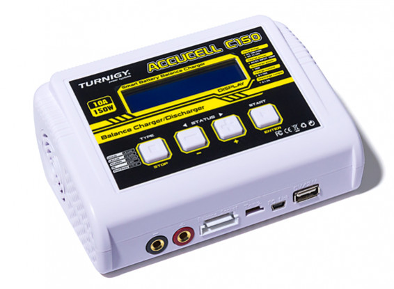 Turnigy (UK Plug) ACCUCELL C150 LiHV AC/DC 1~6S 10A 150W Smart Balance Charger