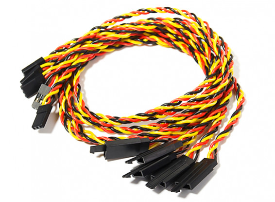 450mm Twisted Servo Lead Extension (JR) with Hook 22AWG (5pcs/bag)