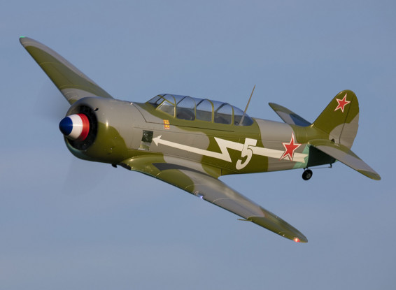 H-King (PNF) Як-11 памятный российский WW2 Warbird EPO 1450мм (57 дюймов)