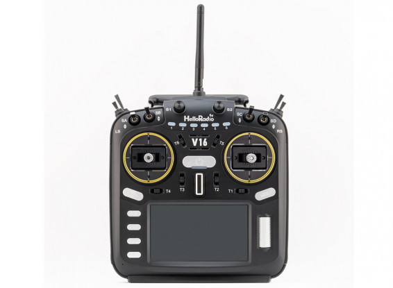 Helloradiosky V16 ELRS 16 Channel  Hall sensor 2.4GHz Transmitter Black