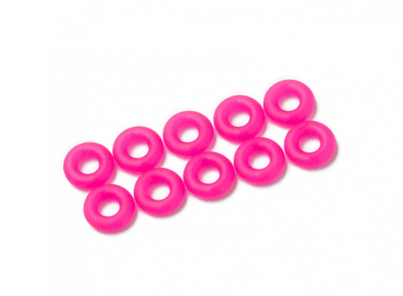 Уплотнительное кольцо Kit 3мм (Неон розовый) (10шт / мешок)