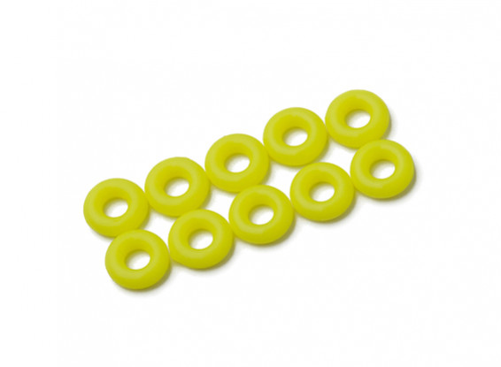 Уплотнительное кольцо Kit 3мм (неоновый желтый) (10шт / мешок)
