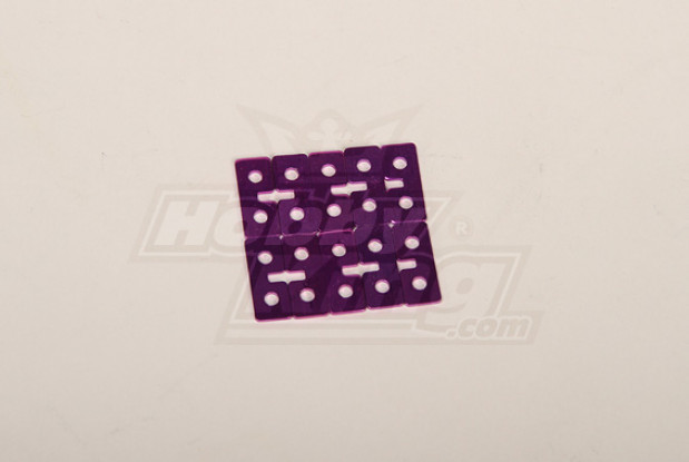 Металлическая пластина Servo (фиолетовый) 10шт
