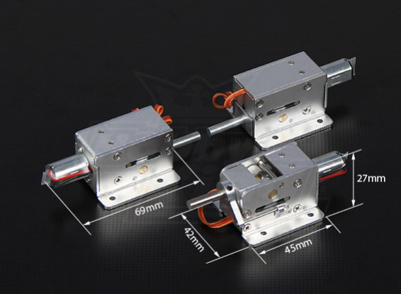 Turnigy Full Metal Servoless Трехколесный втянутых Set (90 градусов) 1.20 класс