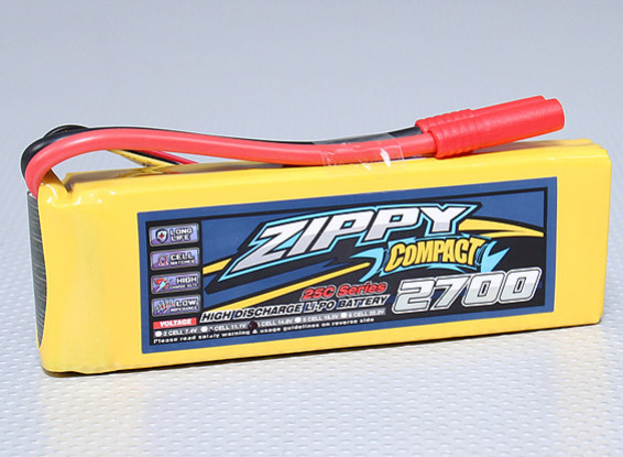 ZIPPY Компактный 2700mAh 4S 25C Lipo обновления