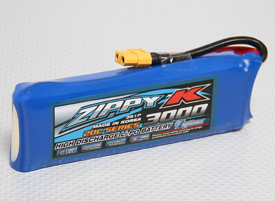 Батарея Zippy-K Flightmax 3000mah 3S1P 20C LiPoly
