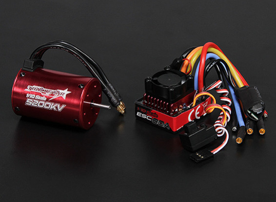 Turnigy Trackstar Водонепроницаемая 1/10 Brushless Power System 5200KV / 80A