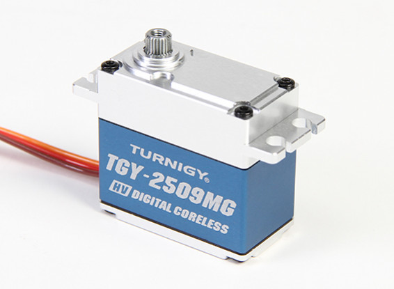 Turnigy ™ TGY-DS2509MG High Torque Coreles HV / DS / MG Servo ж / Случай сплава 28кг / 0.10sec / 78г