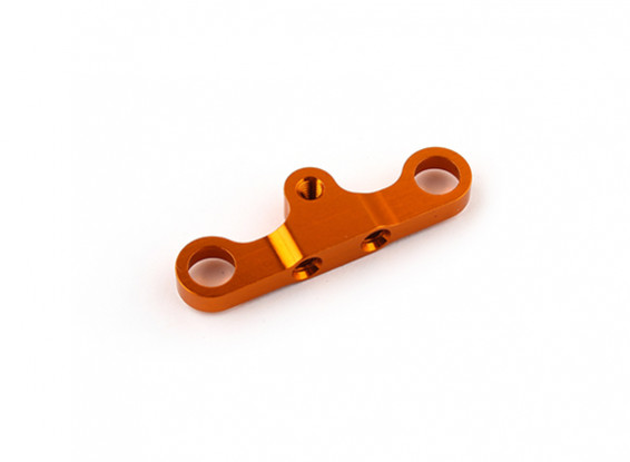 XRAY T4 2014 1/10 кузовном - Alu. Усилитель рулевого управления Пластина 8.5mm для двойного Servo Saver - Оранжевый