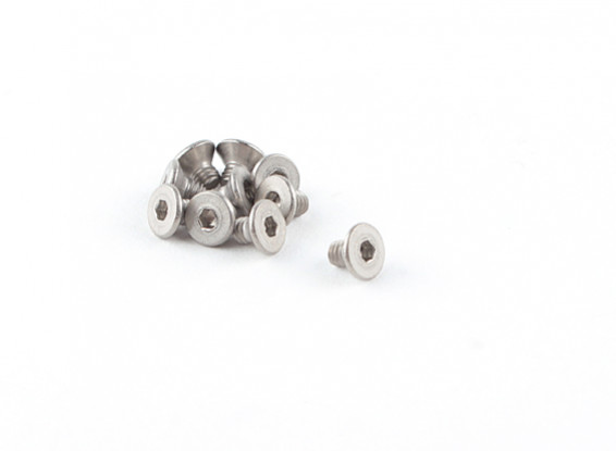 Титановый M2.5 х 4 потайной шестигранной головкой (10pcs / мешок)