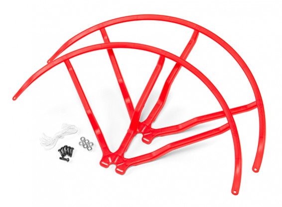 10-дюймовый пластиковый Универсальный Multi-Rotor Пропеллер Guard - Красный (2set)