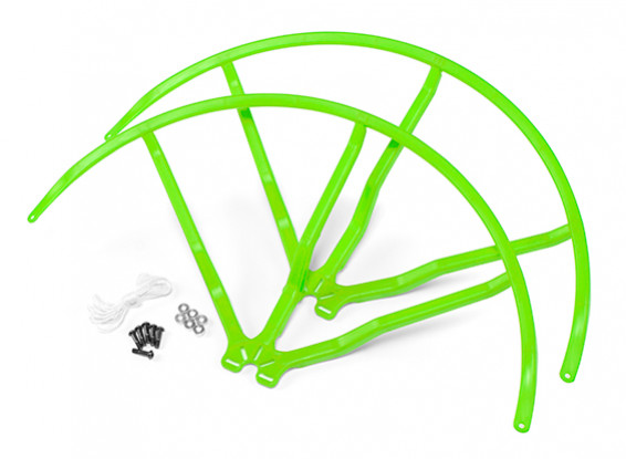 10-дюймовый пластиковый Универсальный Multi-Rotor Пропеллер Guard - зеленый (2set)