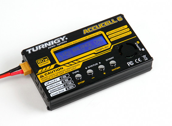 Turnigy Accucel-6 80W 10A балансир / зарядное устройство LiHV Способные