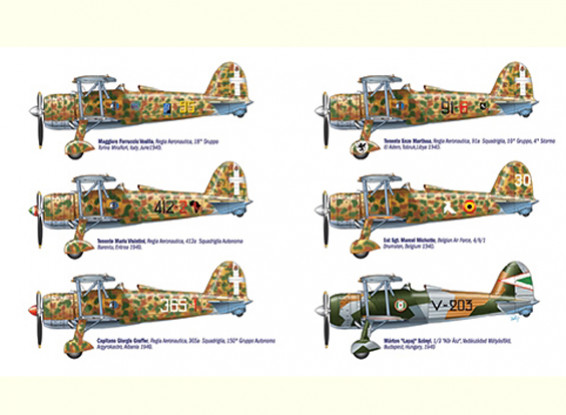 Italeri 1/48 Масштаб Fiat CR.42 Falco Тузы Plastic Model Kit