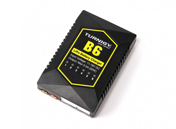 Turnigy B6 Компактный 50W 5A Автоматический баланс зарядное устройство 2 ~ 6S LiPoly