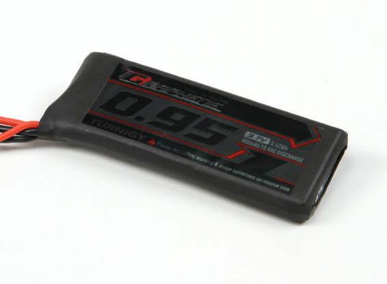 Turnigy Графен 950mAh 1S 65C LiPo Аккумулятор ж / JST-SYP-2P