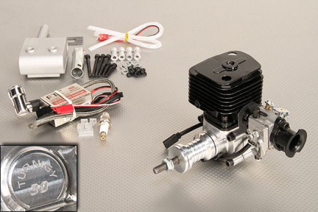 Turnigy 30cc Газовый двигатель ж / CDI электронное зажигание и Подлинная Walbro карбюратор