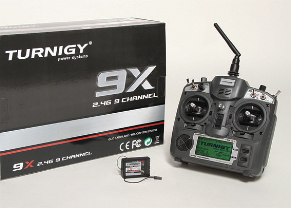 Turnigy 9X 9CH передатчик ж / модуль и 8-канальный приемник (режим 1) (v2 Firmware)