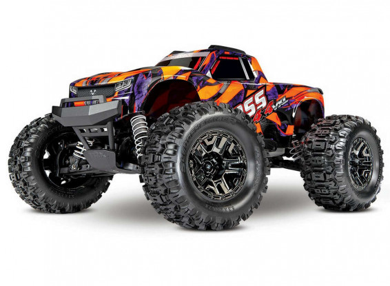Traxxas Hoss 4x4 VXL 1 10 4WD Brushless Self Righting RC Monster Truck RTR w TQi 2.4GHz Radio and TSM Orange