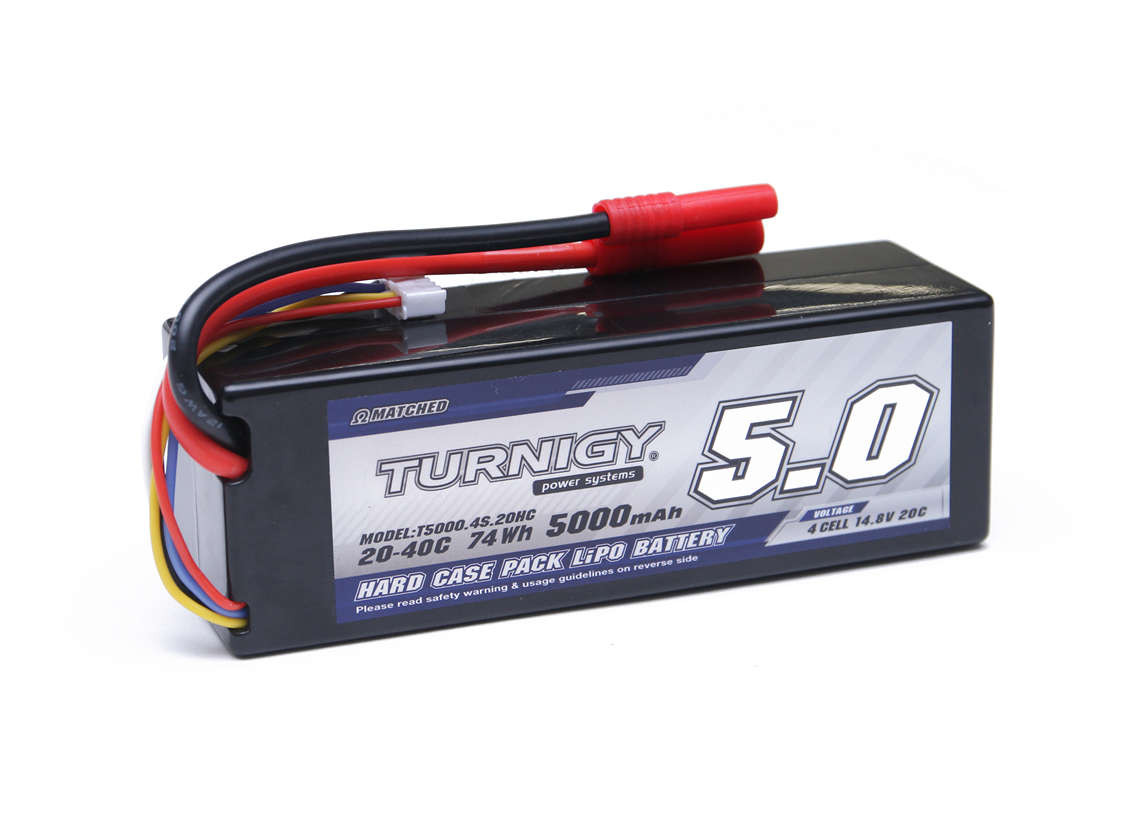 Turnigy 5000mAh 4S1P 14.8v 20C Hardcase Pack | HobbyKing