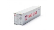 HO Scale 40ft Shipping Container (Yang Ming) rear view