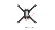 Kingkong Fly Egg 130 Racing Drone Airframe Kit Only Underside with dimensions