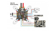 MATEKSYS Betaflight F405-CTR Flight Controller w/ OSD, PDB, Blackbox & BEC Current Sensor schematic